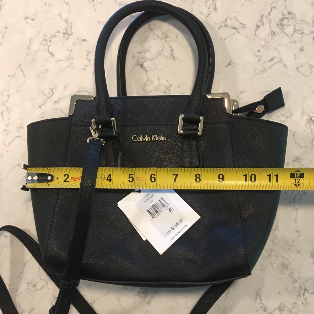 Calvin Klein black crossbody satchel. - Picture 2 of 6